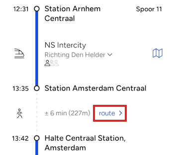 Looproute bekijken